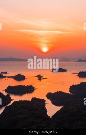 Isole Kujukujuku al tramonto Foto Stock