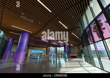 Hangzhou, Cina. 20 settembre 2023. Vista generale canottaggio : al Fuyang Water Sports Centre durante i Giochi asiatici di Hangzhou Cina del 2022 a Hangzhou, Cina . Crediti: Naoki Morita/AFLO SPORT/Alamy Live News Foto Stock