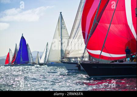 Inizio della pista ARC a vela a Las Palmas Foto Stock