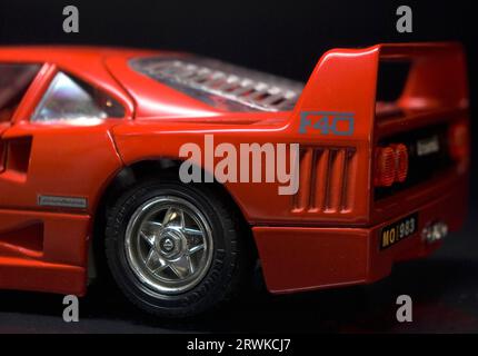 Ferrari F40 posteriore nero Foto Stock