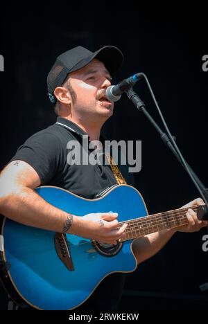 Mike Payne - The King Blues, V2009, Hylands Park, Chelmsford, Essex, Regno Unito - 23 agosto 2009 Foto Stock