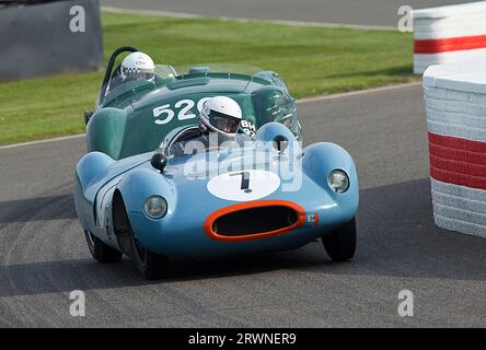 1955 Cooper-Climax T39 "Bobtail" nella gara Freddie March Memorial Trophy al Goodwood Revival Meeting dell'8 settembre 2023 a Chichester, Inghilterra. ©2023 Foto Stock