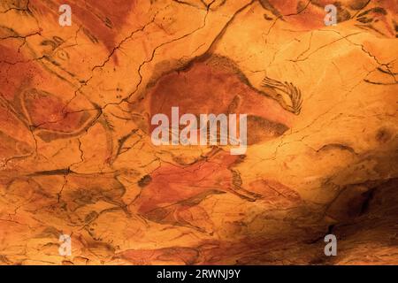 Pinturas de la cueva de Altamira, Cantabria Foto Stock