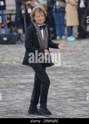 Mick Jagger assiste al banchetto di Stato alla Reggia di Versailles, Parigi, durante la visita di Stato in Francia. Data foto: Mercoledì 20 settembre 2023. Foto Stock