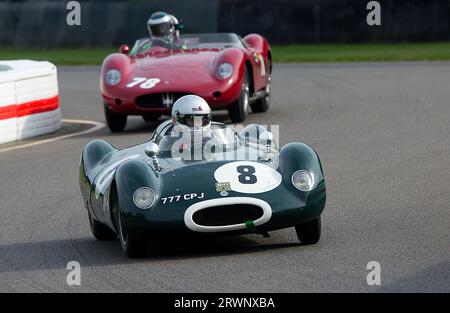 1955 Cooper-Climax T39 "Bobtail" nella gara Freddie March Memorial Trophy al Goodwood Revival Meeting dell'8 settembre 2023 a Chichester, Inghilterra. ©2023 Foto Stock