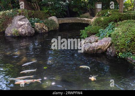 Kamiya Denbei Inage Villa fu costruita a Inage, Chiba durante l'era Taisho da Denbe Kamiya, un uomo d'affari conosciuto come il re del vino giapponese. Lo è attualmente Foto Stock