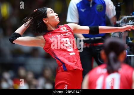 Tokyo, Giappone. 20 settembre 2023. Sarina Koga (JPN) pallavolo : FIVB Road to Paris Volleyball Qualifier/World Cup 2023 Giappone, torneo femminile tra Giappone e Bulgaria allo Yoyogi National Stadium di Tokyo, Giappone . Crediti: Yohei Osada/AFLO SPORT/Alamy Live News Foto Stock