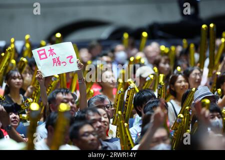 Tokyo, Giappone. 20 settembre 2023. FIVB Road to Paris Volleyball Qualifier/World Cup 2023 Giappone, torneo femminile tra Giappone e Bulgaria allo Yoyogi National Stadium di Tokyo, Giappone . Crediti: Yohei Osada/AFLO SPORT/Alamy Live News Foto Stock