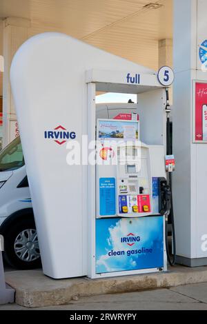 Irving Oil è un'azienda canadese di gasolio, petrolio e gas naturale di proprietà privata con sede nel Canada orientale. Foto Stock