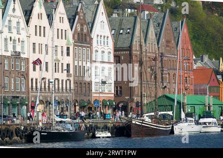Bergen in Norvegia Foto Stock