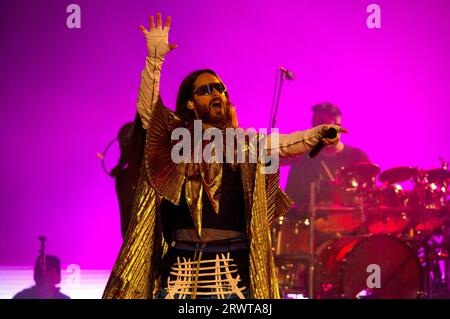 Jared Leto von Thirty Seconds to Mars live beim Telekom Street Gig auf der Digital X Stage im Mediapark. Köln, 20.09.2023 Foto Stock