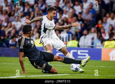 Madrid, Spagna. 20 settembre 2023. MADRID, SPAGNA - 20 SETTEMBRE: .Joselu del Real Madrid durante la partita di UEFA Champions League tra Real Madrid e FC Union Berlino all'Estadio Santiago Bernabeu il 20 settembre 2023 a Madrid, Spagna (Credit Image: © Maria De Gracia/DAX via ZUMA Press Wire) SOLO PER USO EDITORIALE! Non per USO commerciale! Foto Stock