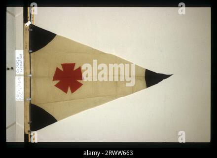 Bandiera designante. 4th Brigade, 1st Division, 22nd Army Corps. AF*25252H. Scansione da diapositiva. Foto Stock