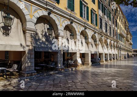 Liston - Piazza Spianada Corfù Grecia Foto Stock