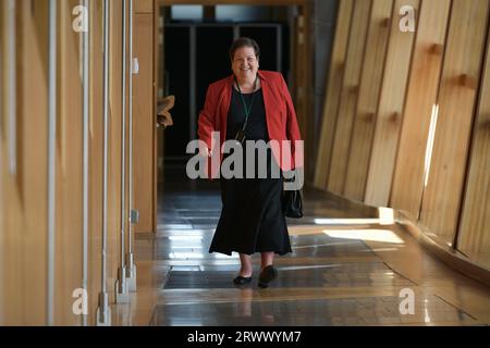 Edimburgo Scozia, Regno Unito 21 settembre 2023. Jackie Baillie Scottish Labour al Parlamento scozzese. credit sst/alamy live news Foto Stock