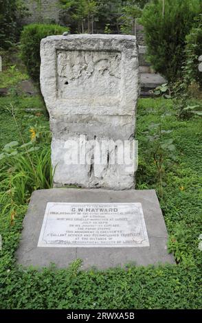 Luogo di riposo del famoso esploratore G W Hayward presso il British Graveyard di Gilgit Foto Stock