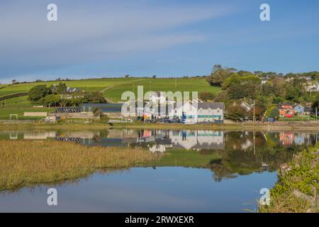 Riflessioni autunnali, Timoleague, Co. Cork, settembre 2023 Foto Stock