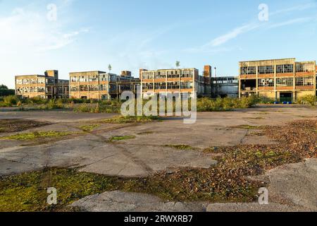 Ex edificio della fabbrica di gomma Gates a Dumfries Foto Stock