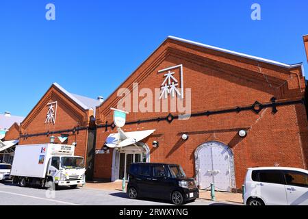 Kanemori Red Brick Warehouse, Hokkaido Foto Stock