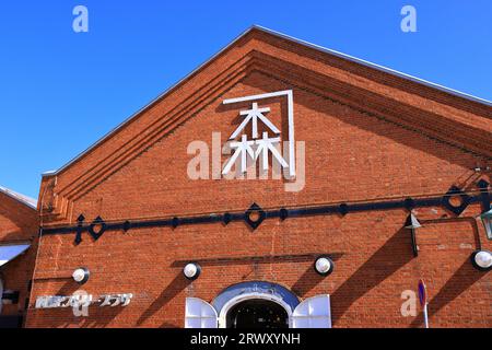 Kanemori Red Brick Warehouse, Hokkaido Foto Stock