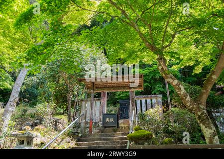 Shuzenji Onsen la tomba di Minamoto no Yorie, il secondo shogun dello Shogunato Kamakura. Foto Stock