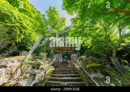 Shuzenji Onsen la tomba di Minamoto no Yorie, il secondo shogun dello Shogunato Kamakura. Foto Stock