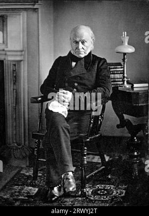 John Quincy Adams (1767 – 1848) statista americano, politico e sesto presidente degli Stati Uniti, dal 1825 al 1829. Ritratto di John Quincy Adams. John Quincy Adams (1767-1848), presidente degli Stati Uniti. John Quincy Adams (1767 – 1848) statista americano, politico e sesto presidente degli Stati Uniti, dal 1825 al 1829. Foto Stock