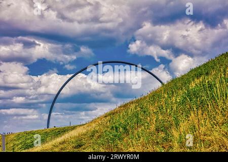 Horizont-Observatorium on Stockpile Hoheward a Herten, HDR, Germania, Renania settentrionale-Vestfalia, zona della Ruhr, Herten Foto Stock