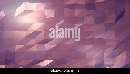 Astratto viola argento basso polytriangular sfondo mesh. Foto Stock