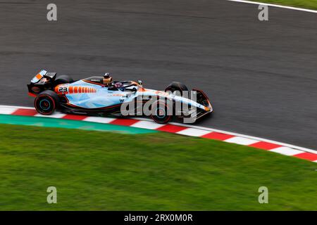 Circuito di Suzuka, Suzuka, Giappone. 22 settembre 2023. 2023 Gran Premio di Giappone di Formula 1 Lenovo; giornata delle prove libere; numero 23 pilota Williams Alex Albon durante la prova 1 credito: Action Plus Sports/Alamy Live News Foto Stock