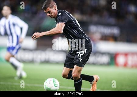 Helsinki, Finlandia. 21 settembre 2023. Kiril Despodov di PAOK in azione durante un match tra Helsinki e PAOK. Europa Conference League a gironi partita tra HJK Helsinki e PAOK FC. La partita è finita 2-3. (Immagine di credito: © Giannis Papanikos/ZUMA Press Wire) SOLO USO EDITORIALE! Non per USO commerciale! Foto Stock