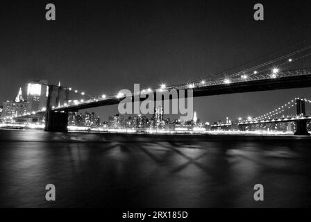 USA New York, Ponte di Brooklyn a Manhattan, vacanza nella grande Mela Foto Stock