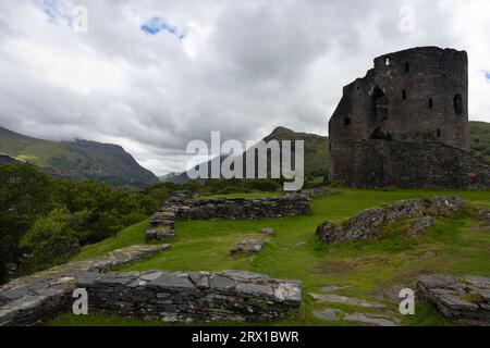 Il castello di Dolbadarn è una fortificazione costruita dal principe gallese ll Foto Stock