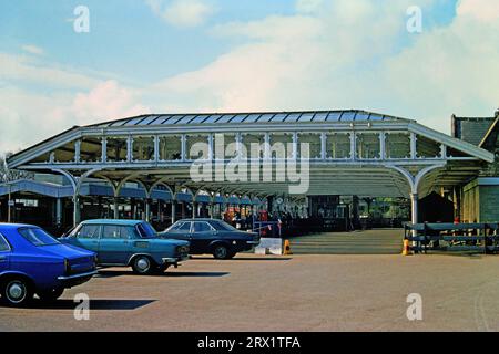 Piattaforma Durham City Down, ex baie passeggeri, Inghilterra 30 aprile 1977 Foto Stock