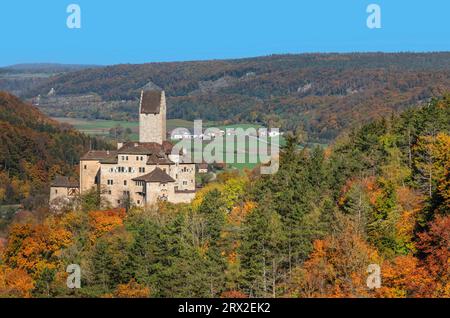 Castello di Kipfenberg, Kipfenberg, Parco naturale della Valle Altmuhl, Baviera, Germania, Europa Foto Stock