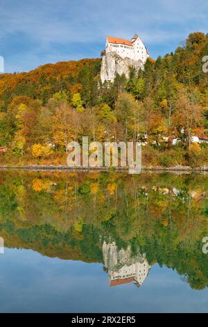 Castello di Prunn vicino a Riedenburg, Parco naturale della Valle Altmuhl, Baviera, Germania, Europa Foto Stock