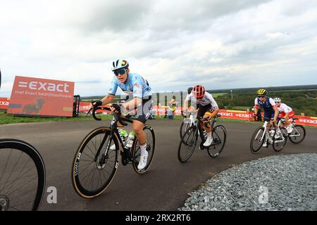 Wijster, Paesi Bassi. 22 settembre 2023. Belga Katrijn De Clercq nella foto in azione durante la U23 Women's Road Race, 108km da Coevorden al col du VAM, Wijster, nella terza giornata dei Campionati europei UEC Road, nei Paesi Bassi, venerdì 22 settembre 2023. I campionati europei di ciclismo si svolgono dal 20 al 24 settembre. BELGA PHOTO DAVID PINTENS Credit: Belga News Agency/Alamy Live News Foto Stock