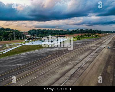 Aerea della futura capitale Ciudad de la Paz, Rio Muni, Guinea Equatoriale, Africa Foto Stock