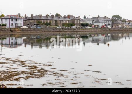 Barche al molo di Dungarvan, Waterford, Irlanda Foto Stock