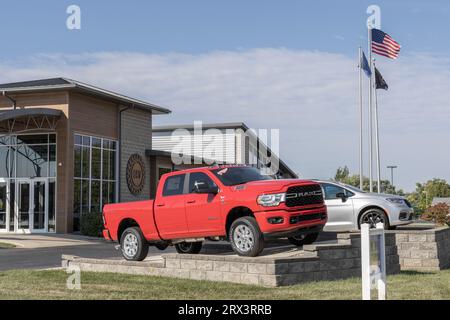 Kokomo - 22 settembre 2023: UAW locale. La United Auto Workers è un sindacato che rappresenta Stellantis, Chrysler, RAM, Dodge e Jeep Worke locali Foto Stock