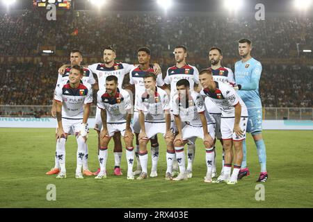 Lecce, Italia. 22 settembre 2023. Genoa FC durante US Lecce vs Genoa CFC, partita di serie A di calcio italiana a Lecce, Italia, 22 settembre 2023 credito: Agenzia fotografica indipendente/Alamy Live News Foto Stock