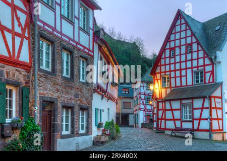 Monreal, Eifel, Renania-Palatinato, fiume Mosella, Germania Foto Stock