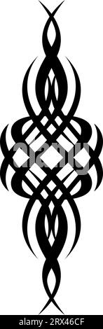 Tatuaggio tribale delle mani, illustrazione del tatuaggio, vettore su sfondo bianco. Illustrazione Vettoriale
