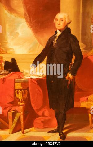 Ritratto di George Washington (1732-99) di Gilbert Stuart datato 1797 Foto Stock