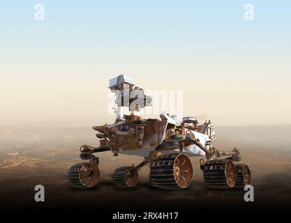 Perseveranza rover, illustrazione Foto Stock