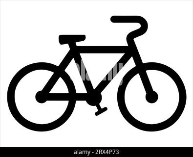 Grafica vettoriale silhouette bicicletta Illustrazione Vettoriale