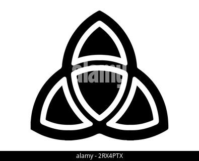 Silhouette Claddagh sfondo bianco vettoriale Illustrazione Vettoriale