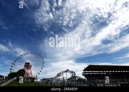 Suzuka, Giappone. 23 settembre 2023. Atmosfera del circuito. Campionato del mondo di Formula 1, Rd 17, Gran Premio del Giappone, sabato 23 settembre 2023. Suzuka, Giappone. Crediti: James Moy/Alamy Live News Foto Stock