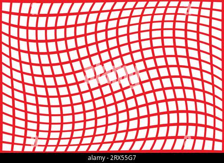 linee rosse arricciate sfondo astratto Illustrazione Vettoriale