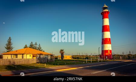 Faro storico di Point Moore a Geraldton, Washington, Australia Foto Stock